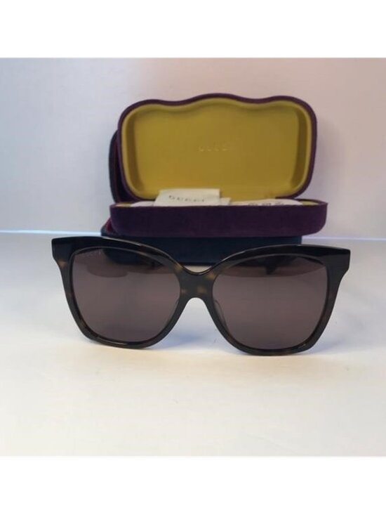 ? Authentic Gucci Brown Butterfly Ladies Sunglasses GG0459SA 002 main image 4